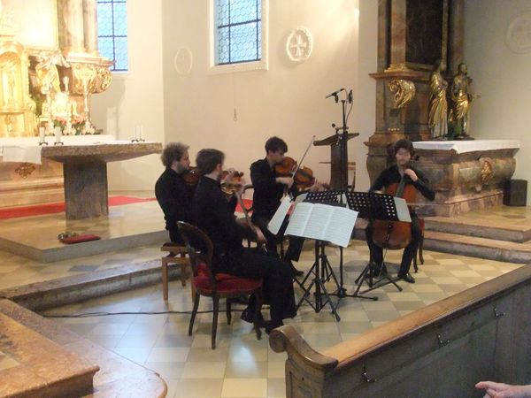 Benefizkonzert Goldmund-Quartett in der Kirche St. Stephan am Alten Südfriedhof