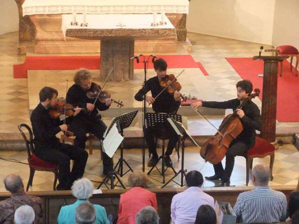 Benefizkonzert Goldmund-Quartett in der Kirche St. Stephan am Alten Südfriedhof