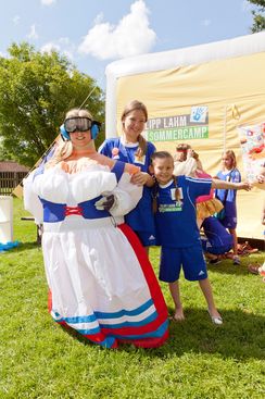 Philipp Lahm Sommercamp 2014, Urheber und Bildrecht: Andreas Acktun