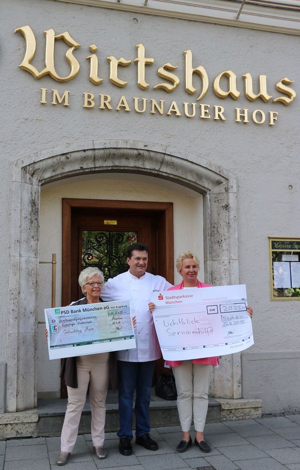 Geburtstag, statt Geschenke eine Spende an die Kindertafel, Brauauer Hof