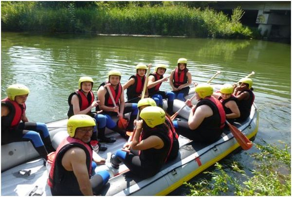 Besuch Hochseilgarten Lengries und Raftingtour auf der Amper