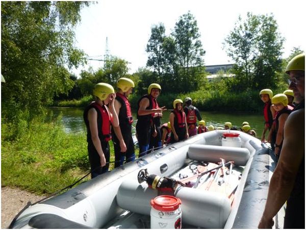 Besuch Hochseilgarten Lengries und Raftingtour auf der Amper