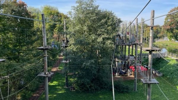 Besuch Hochseilgarten Kletterinsel Fürstenfeld