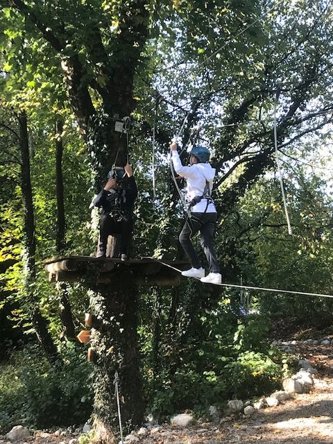 Besuch Hochseilgarten Kletterinsel Fürstenfeld