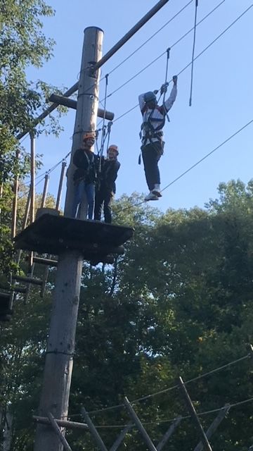 Besuch Hochseilgarten Kletterinsel Fürstenfeld