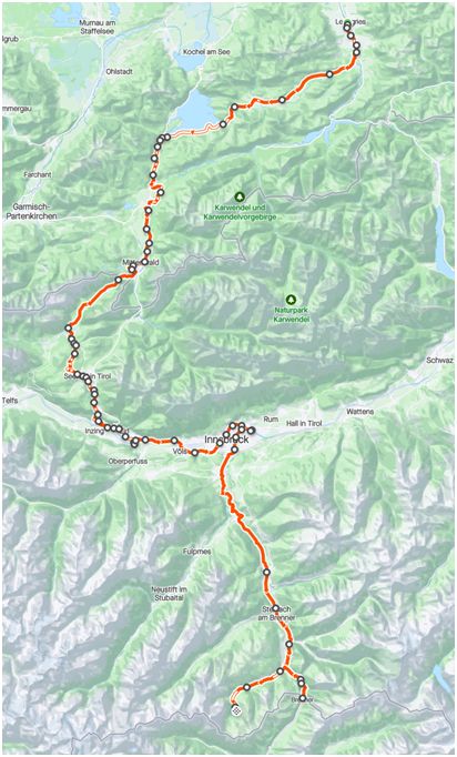 Radltour zum Brenner