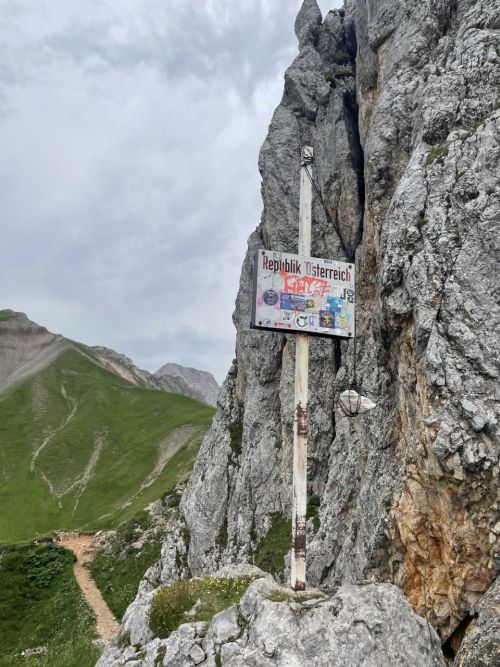 Wanderung zur Zugspitze einer Schulklasse